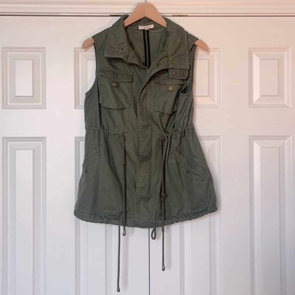 Pleione Olive Green Utility Vest